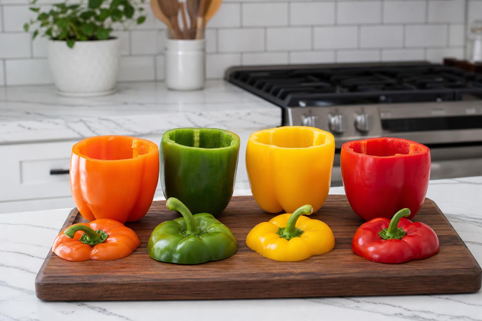 Step 1: Prep peppers