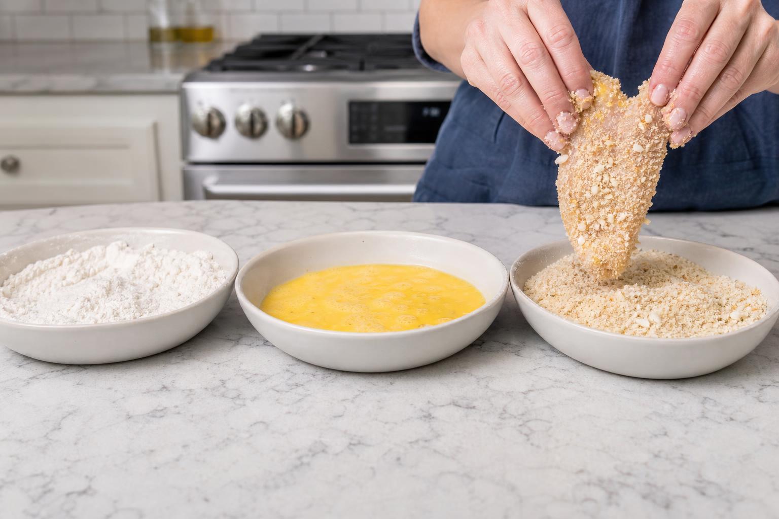 Step 2: Bread the chicken