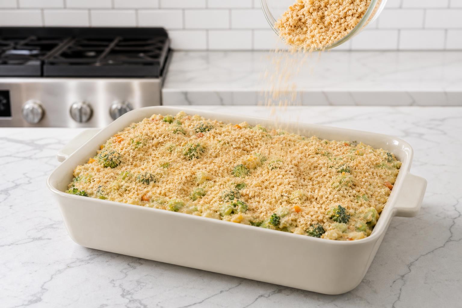 Step 4: Make crispy topping